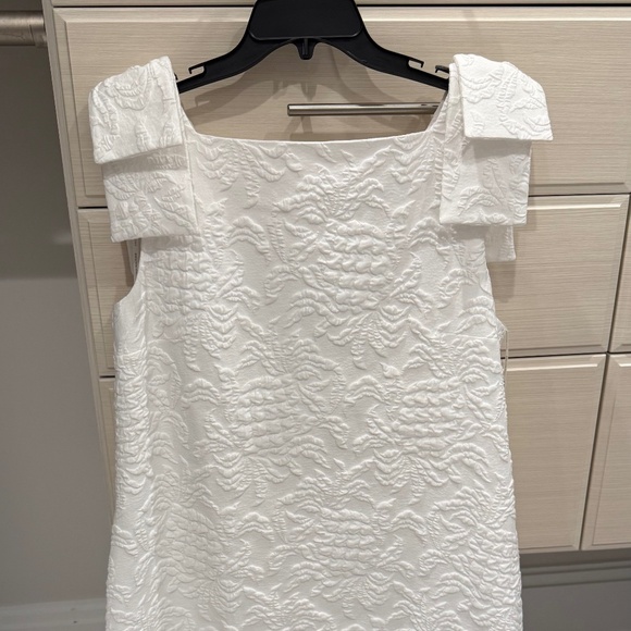 Lilly Pulitzer White Carmine Pucker Jacquard Minidress NWT Size 14 - Picture 2 of 6